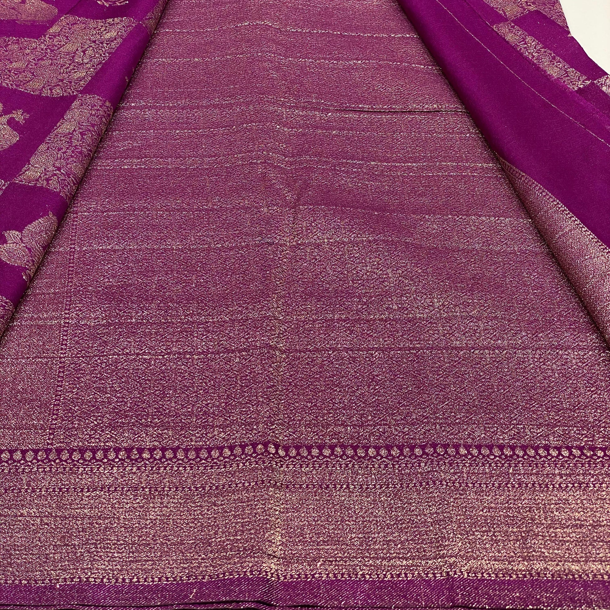 Wrinkle Chiffon Banarasi Sarees