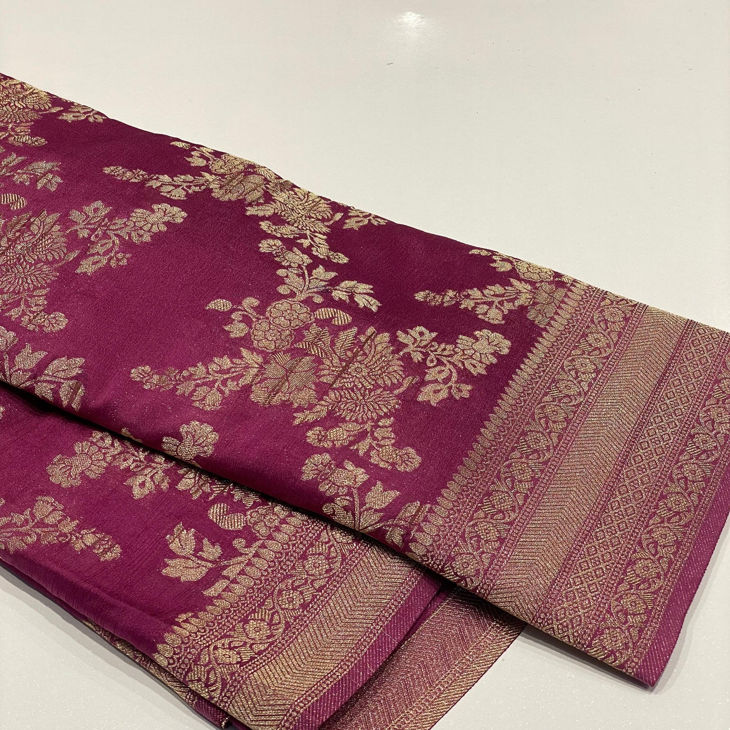 Wrinkle Chiffon Banarasi Sarees