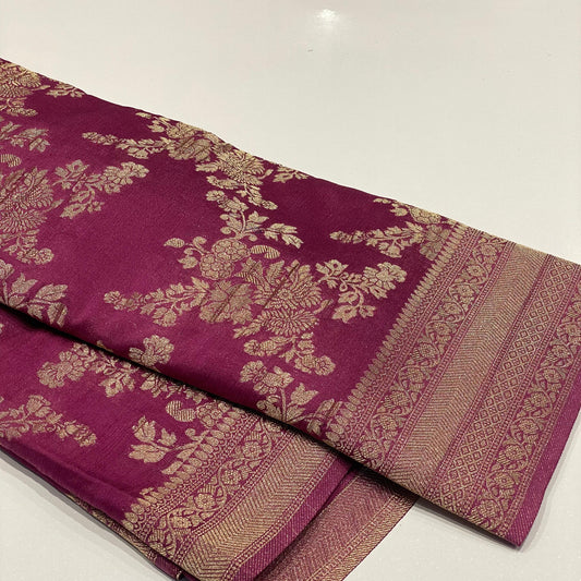Wrinkle Chiffon Banarasi Sarees