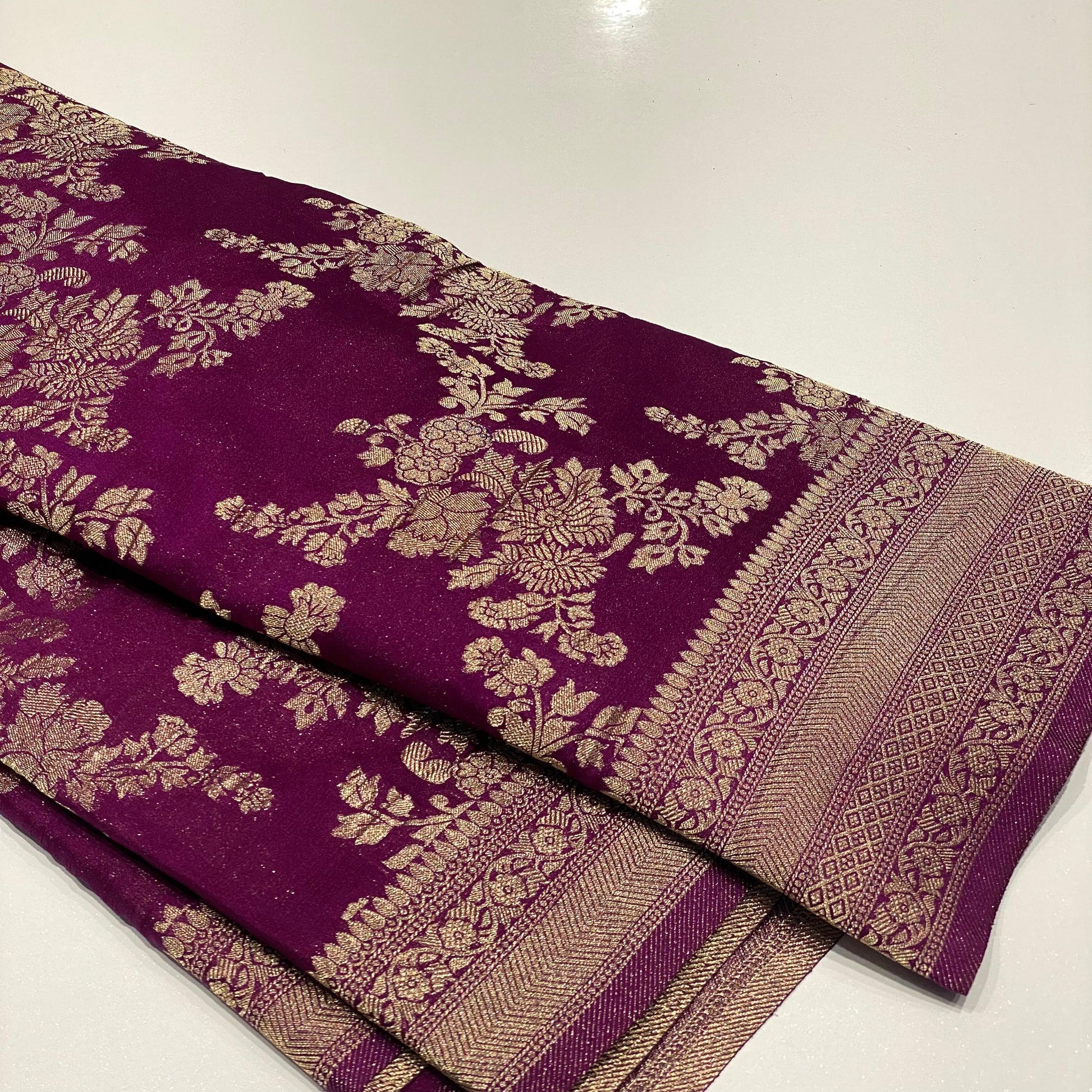 Wrinkle Chiffon Banarasi Sarees