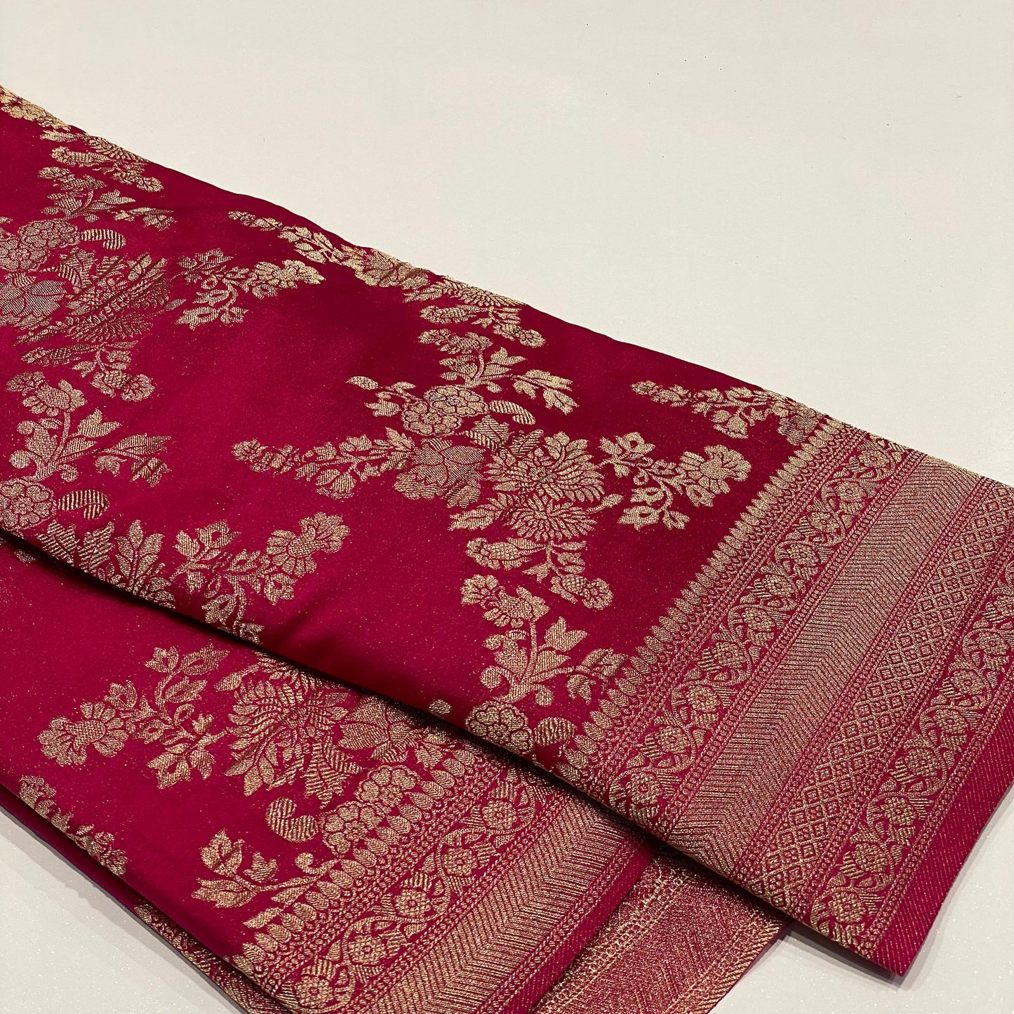 Wrinkle Chiffon Banarasi Sarees