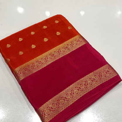 Designer Mysore Crepe Saree