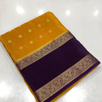 Designer Mysore Crepe Saree