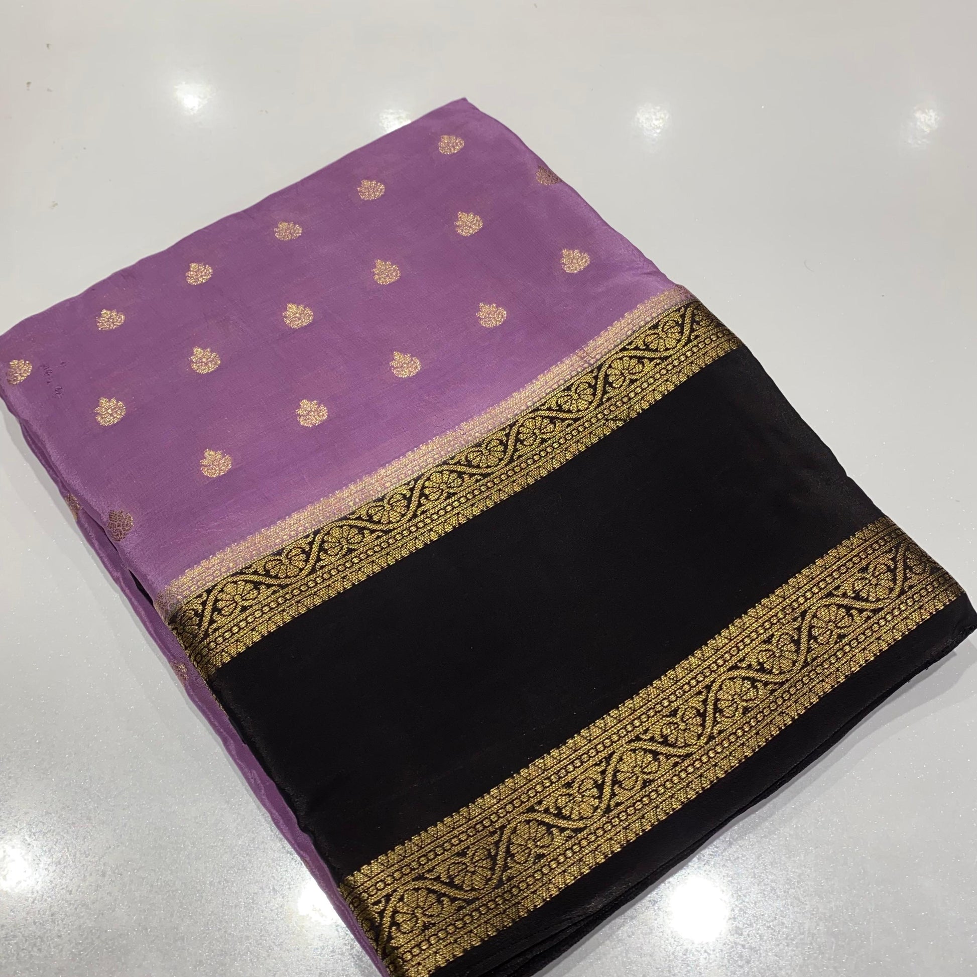 Designer Mysore Crepe Saree