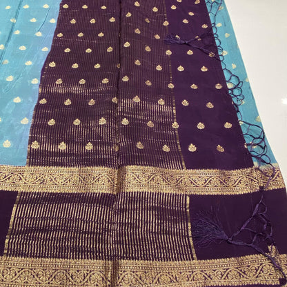 Designer Mysore Crepe Saree