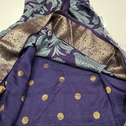 Printed Mysore Crepe Saree