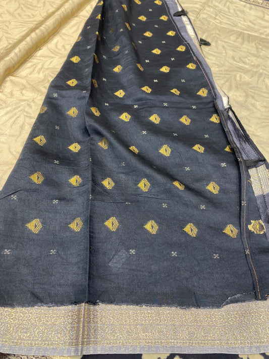 Printed Mysore Crepe Saree