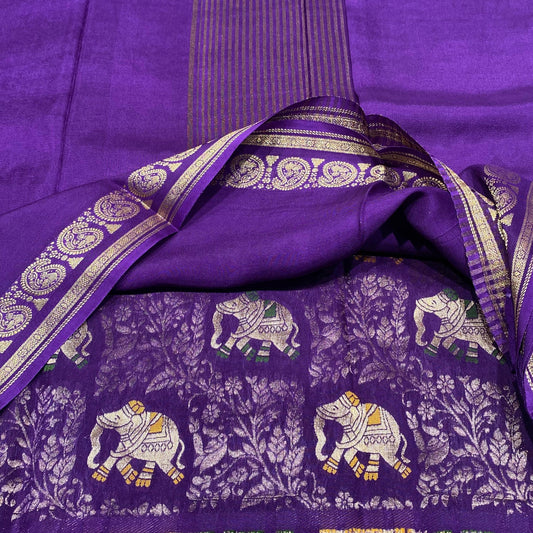 Semi Mysore Silk Saree