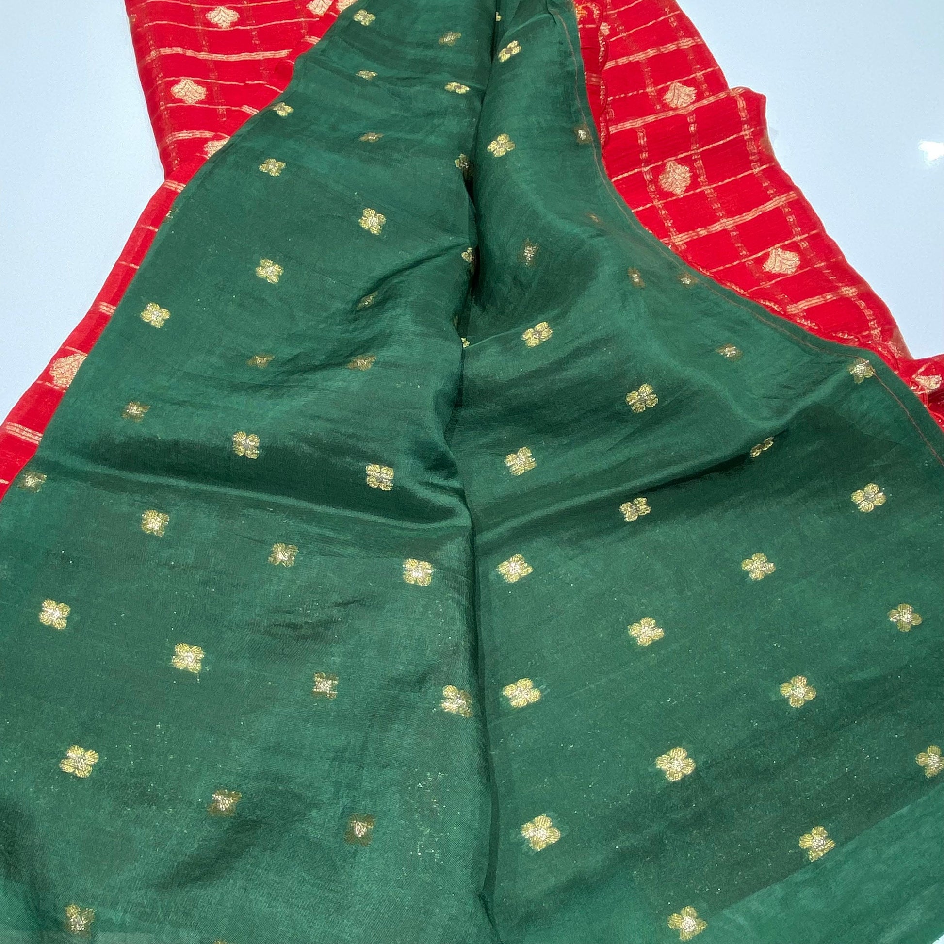 Designer Wrinkle Chiffon Saree