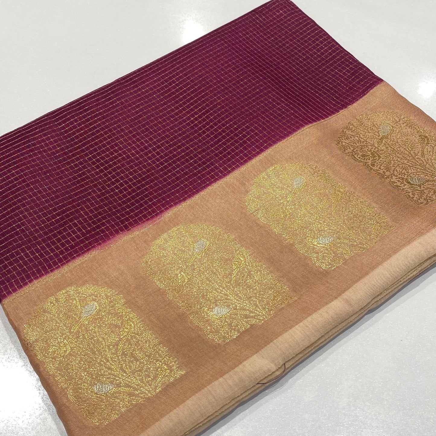 Designer Mysore Crepe Saree