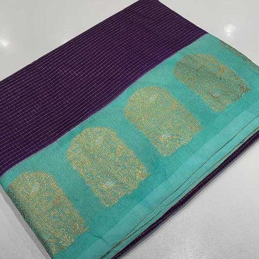 Designer Mysore Crepe Saree