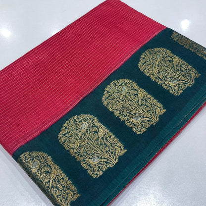 Designer Mysore Crepe Saree