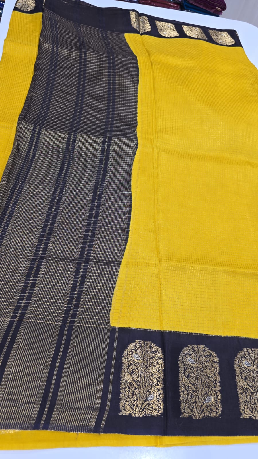 Designer Mysore Crepe Saree