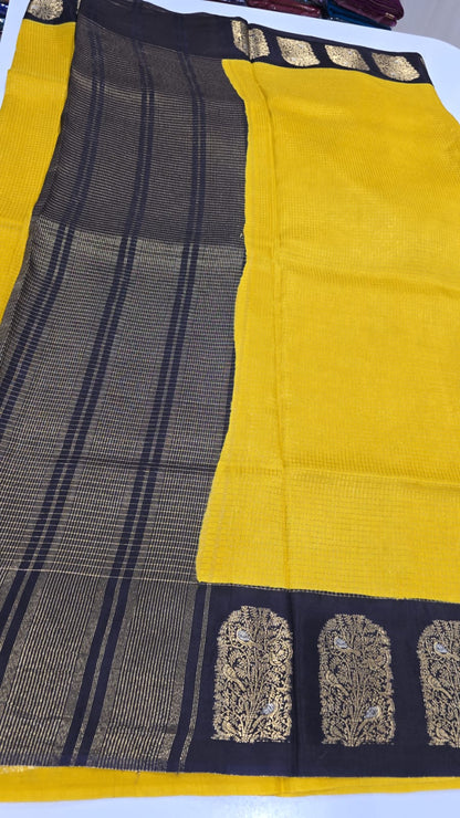Designer Mysore Crepe Saree