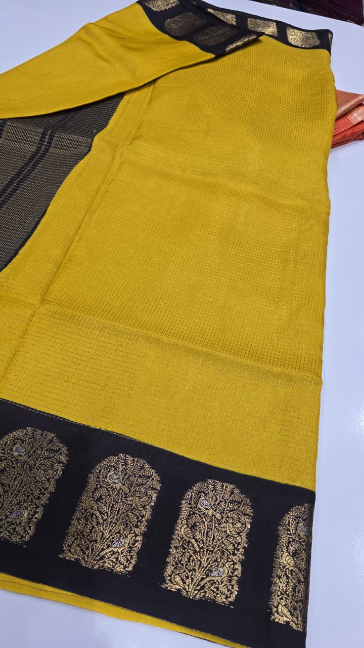 Designer Mysore Crepe Saree