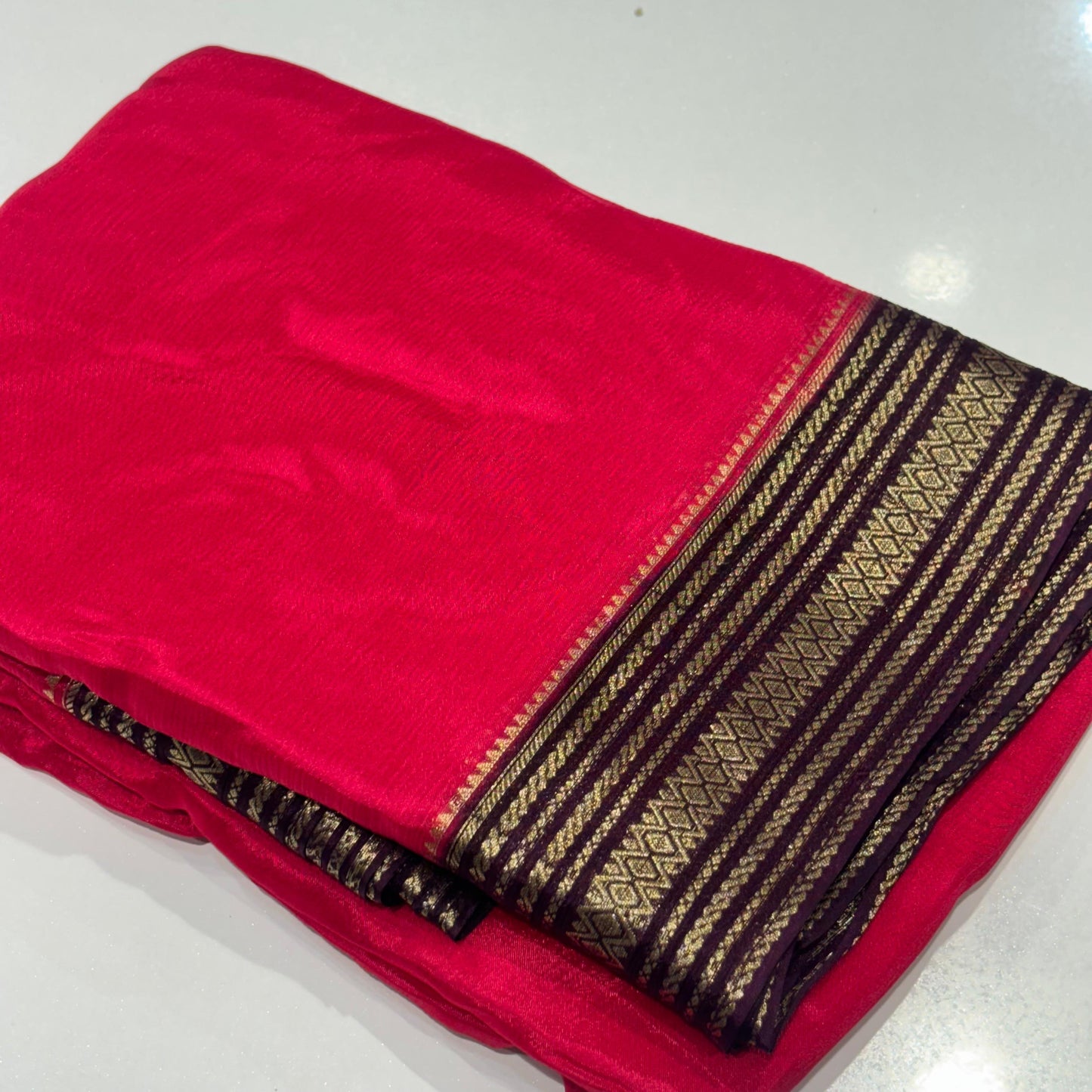 Wrinkle Crepe Saree