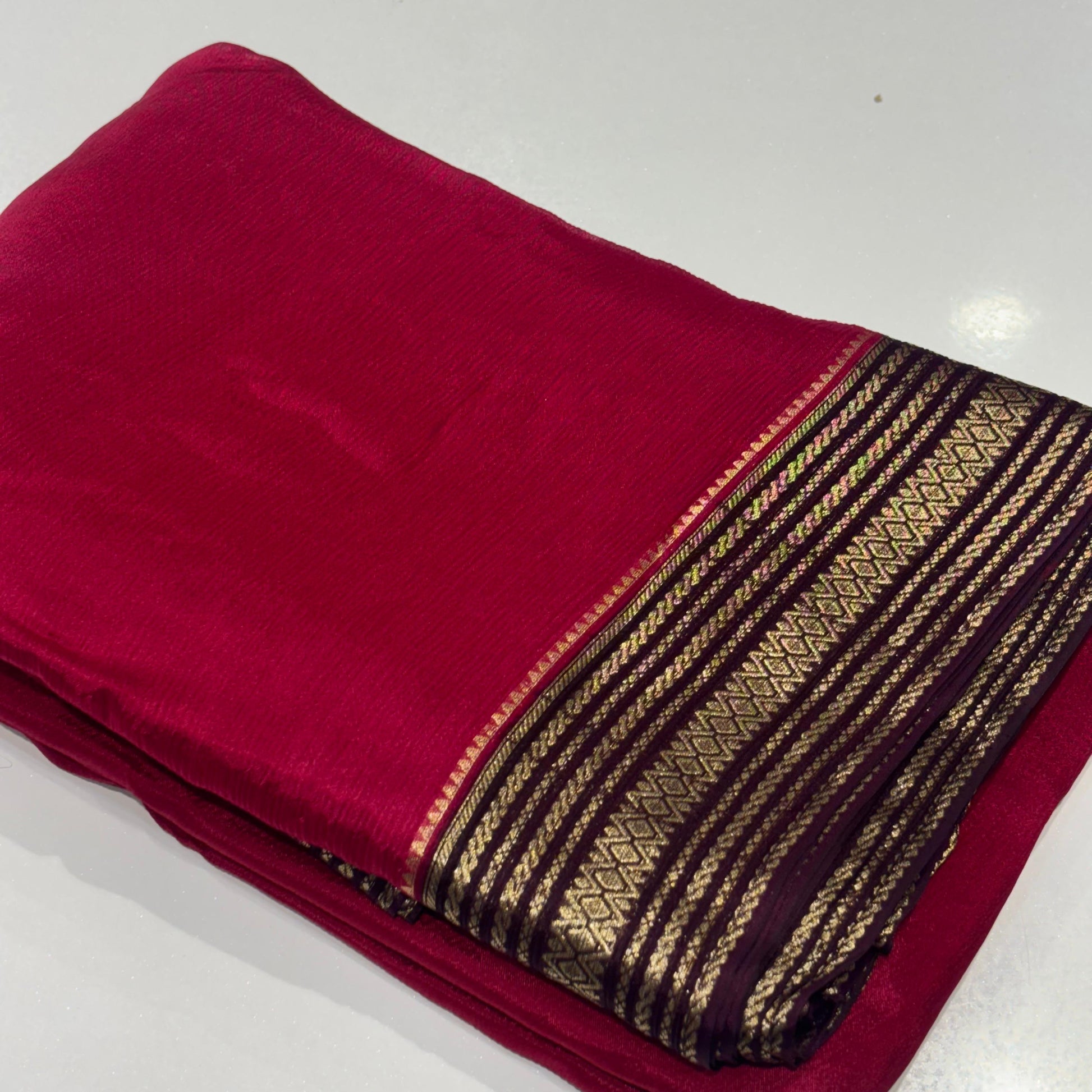 Wrinkle Crepe Saree