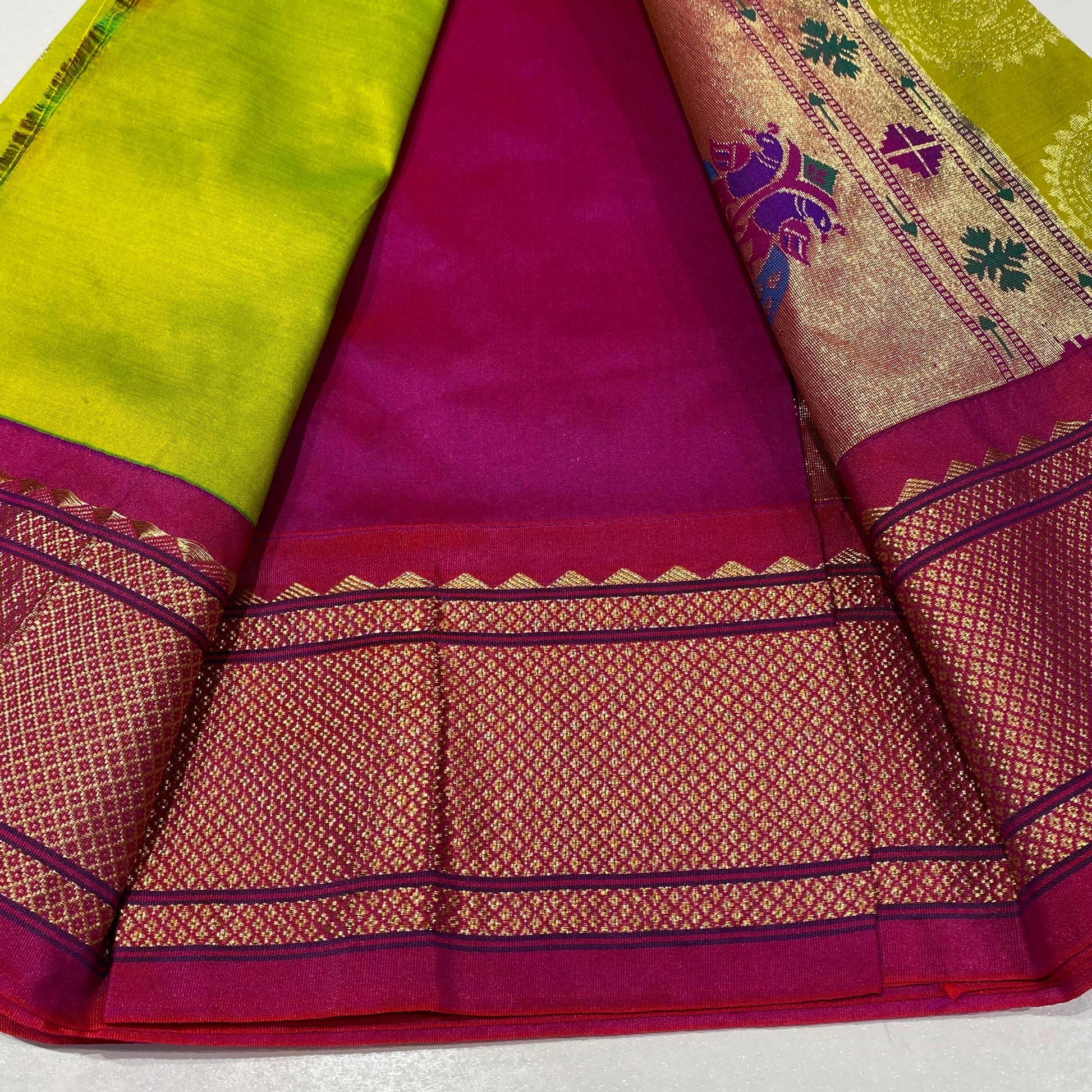Semi Silk Paithani Saree