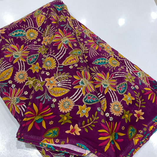 Premium Crepe Silk Fabric