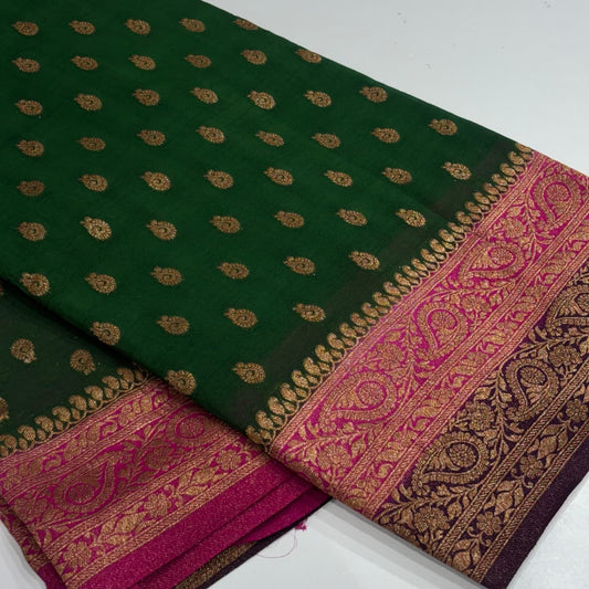 Banarasi Antique Zari Georgette Saree