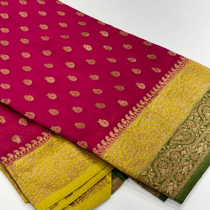 Banarasi Antique Zari Georgette Saree