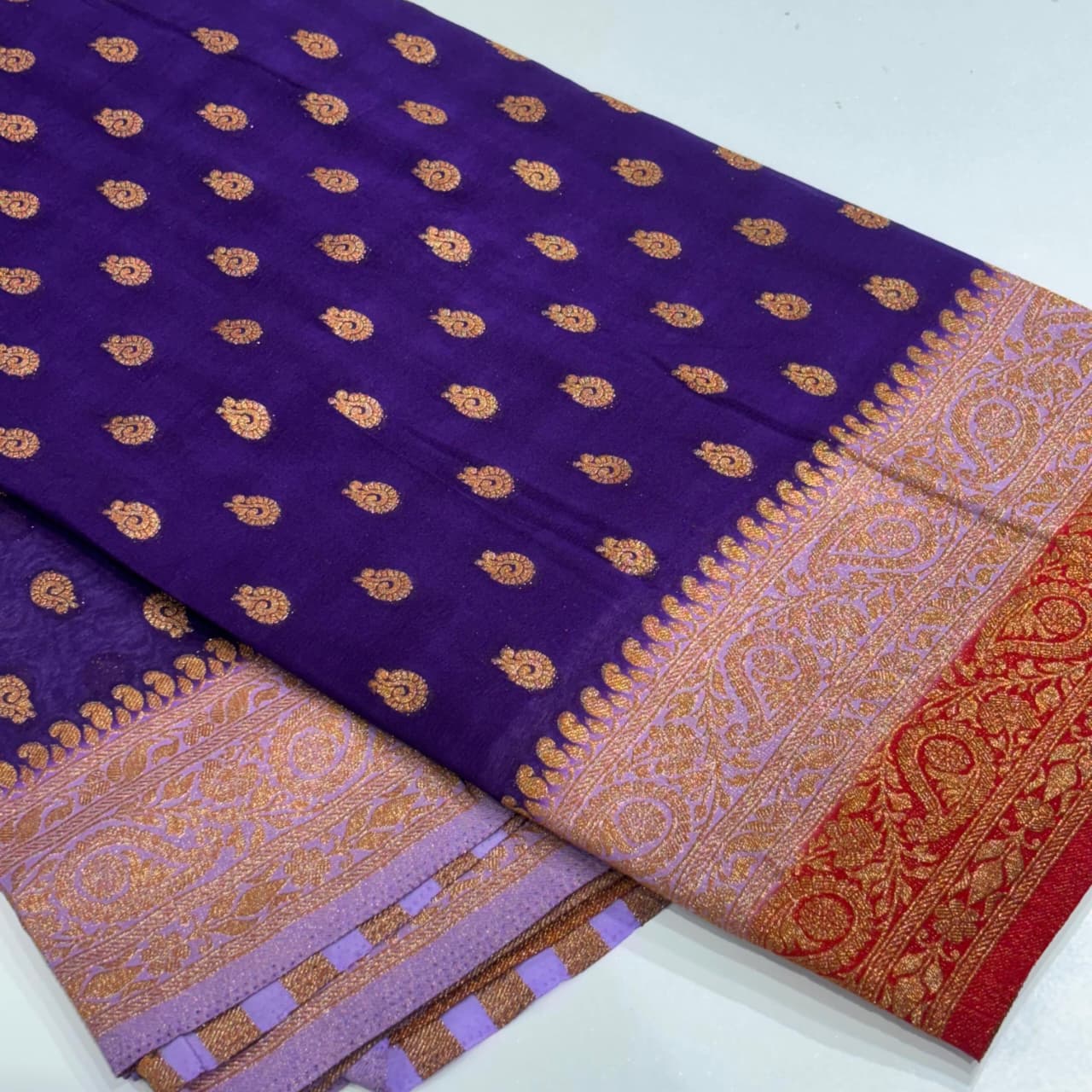 Banarasi Antique Zari Georgette Saree