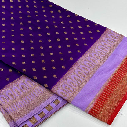 Banarasi Antique Zari Georgette Saree
