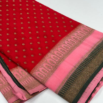 Banarasi Antique Zari Georgette Saree