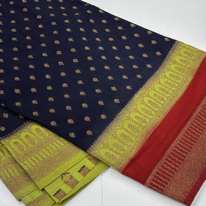Banarasi Antique Zari Georgette Saree