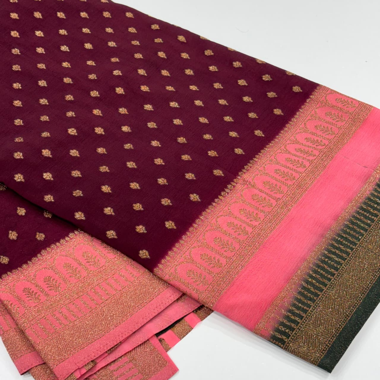 Banarasi Antique Zari Georgette Saree