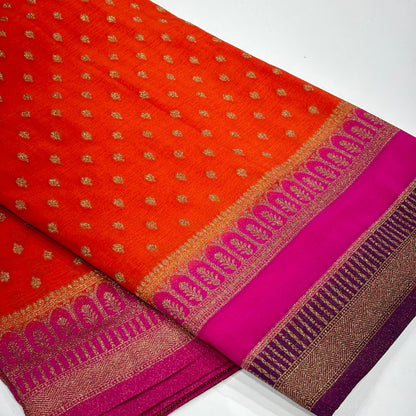 Banarasi Antique Zari Georgette Saree