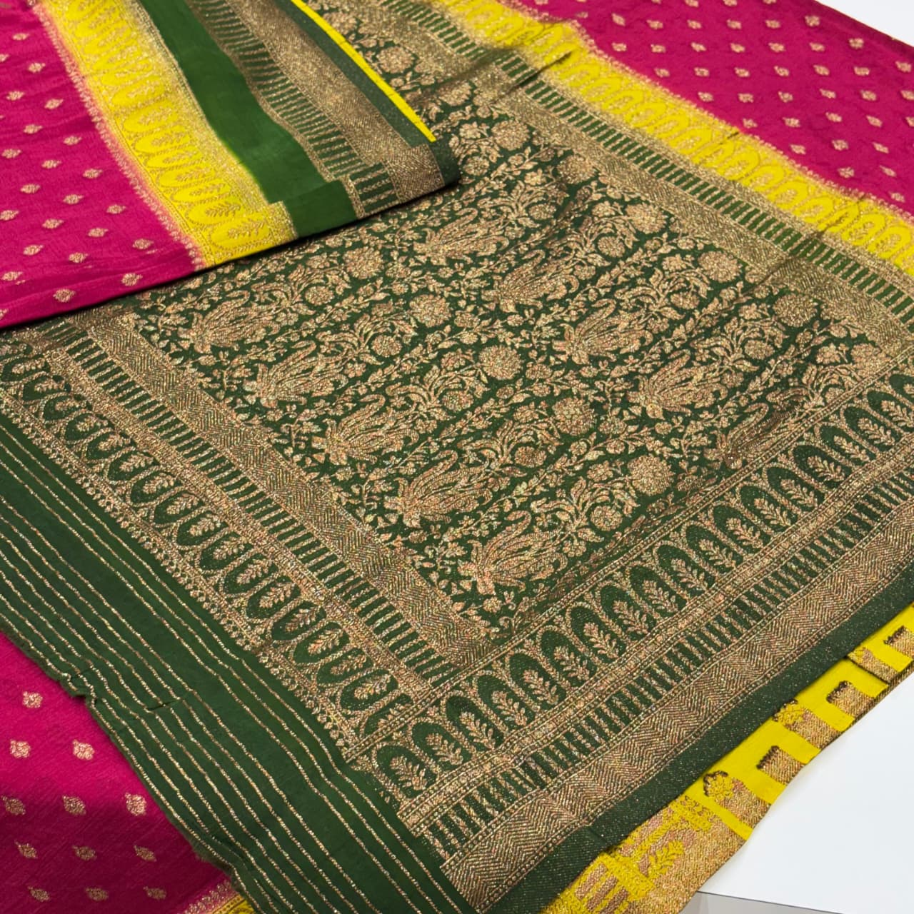 Banarasi Antique Zari Georgette Saree