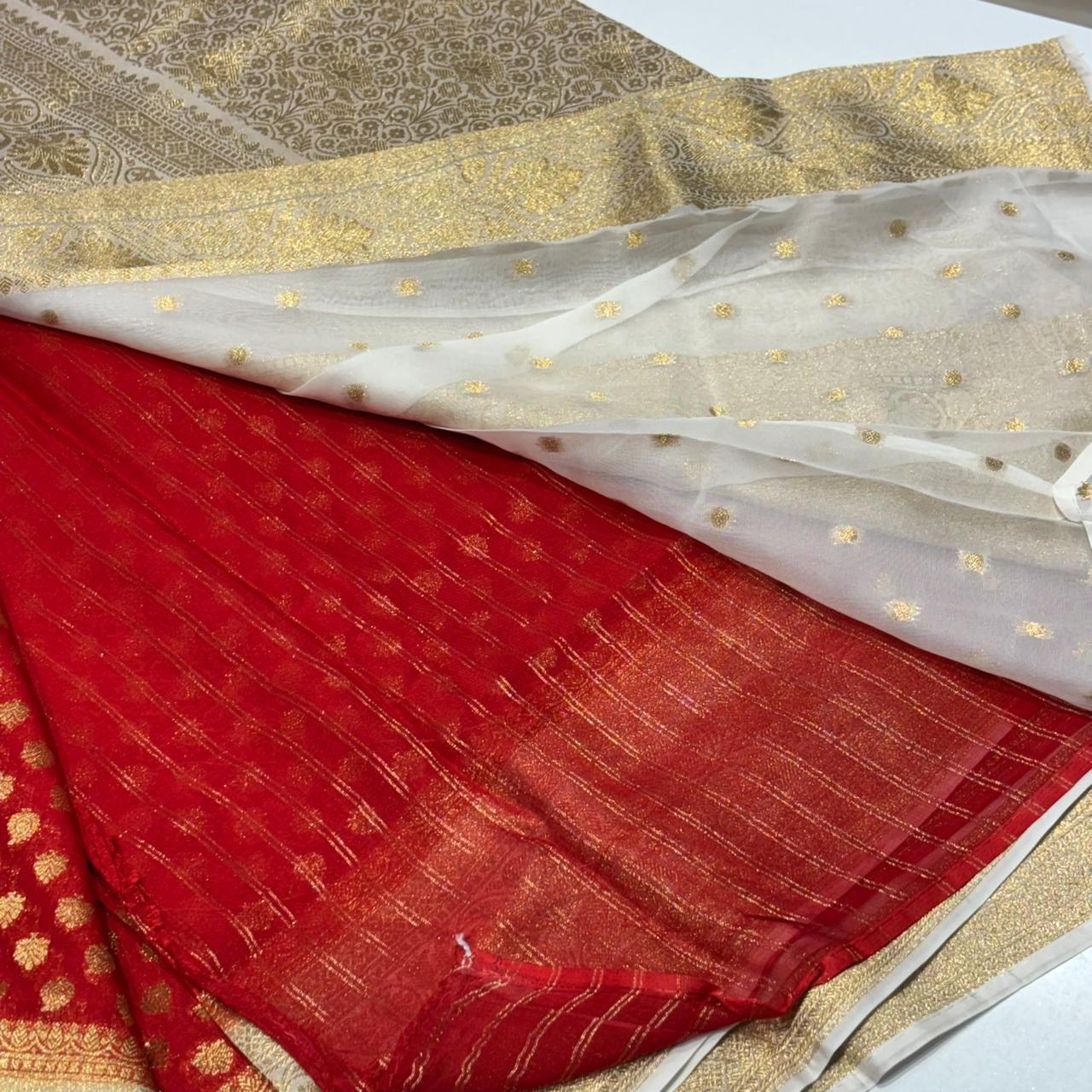 Pure Georgette Banarasi Saree