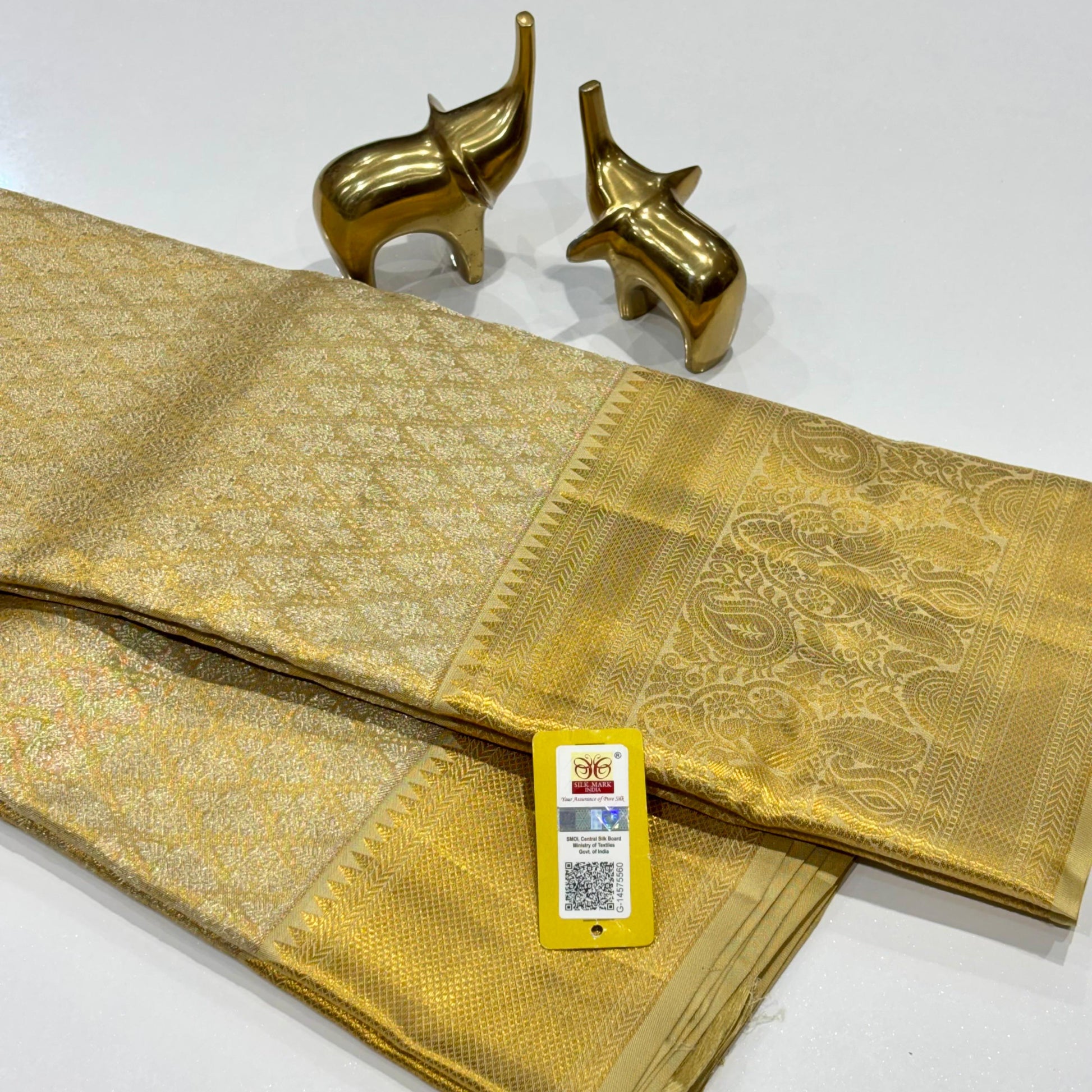 Pure Silk Kanjivaram Brocade Saree