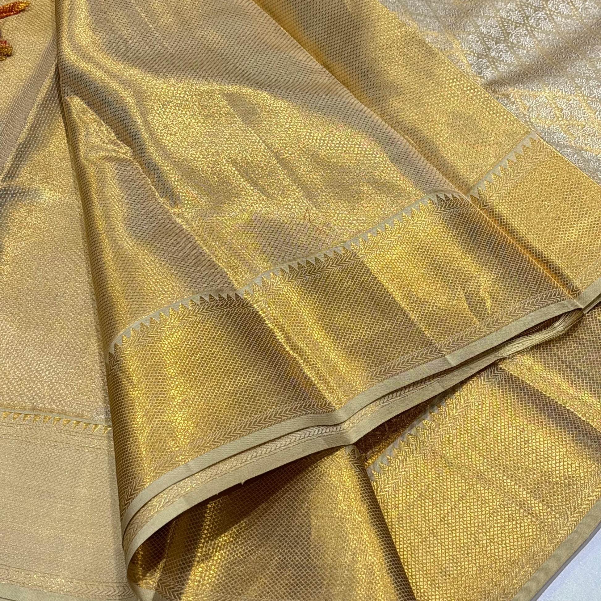 Pure Silk Kanjivaram Brocade Saree