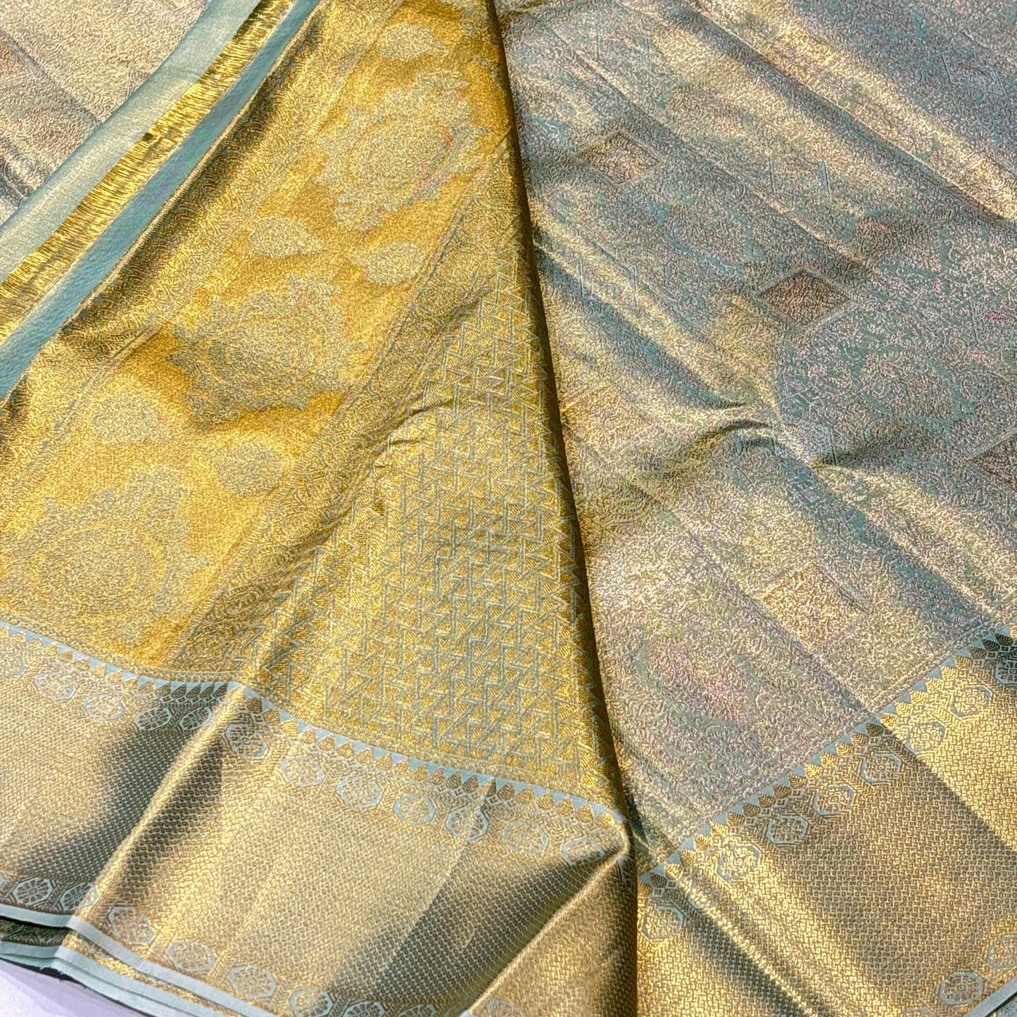 Pure Silk Kanjivaram Brocade Saree