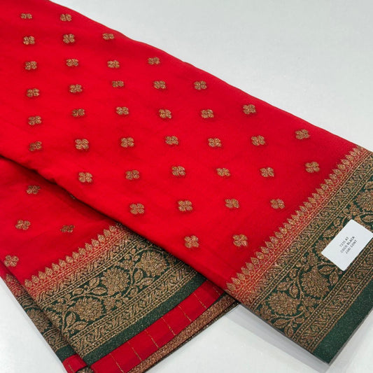 Banaras Antique Zari Georgette Saree
