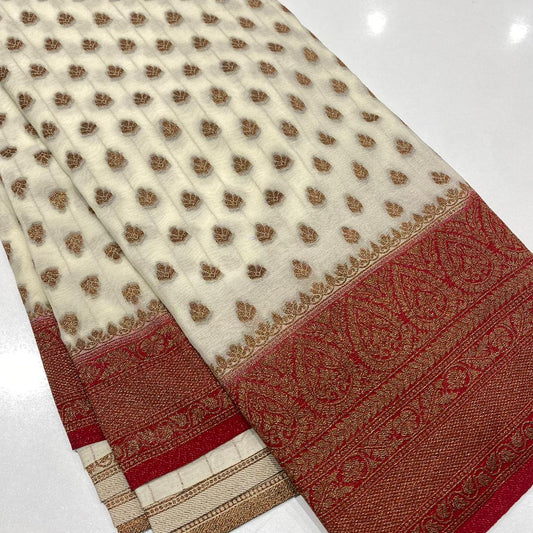 Banaras Antique Zari Georgette Saree