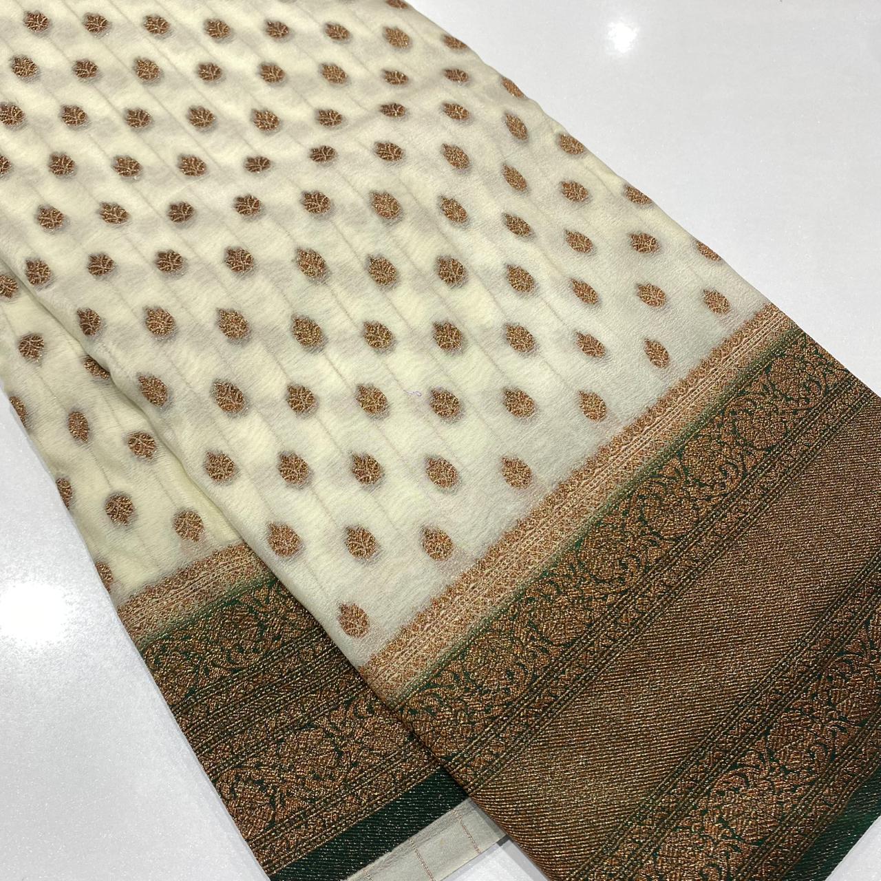 Banaras Antique Zari Georgette Saree