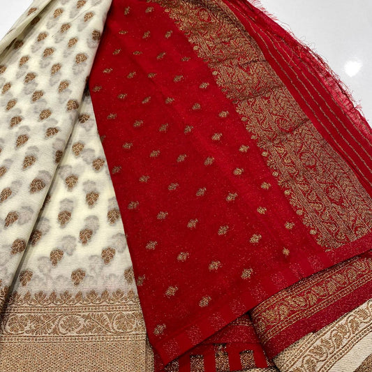 Banaras Antique Zari Georgette Saree