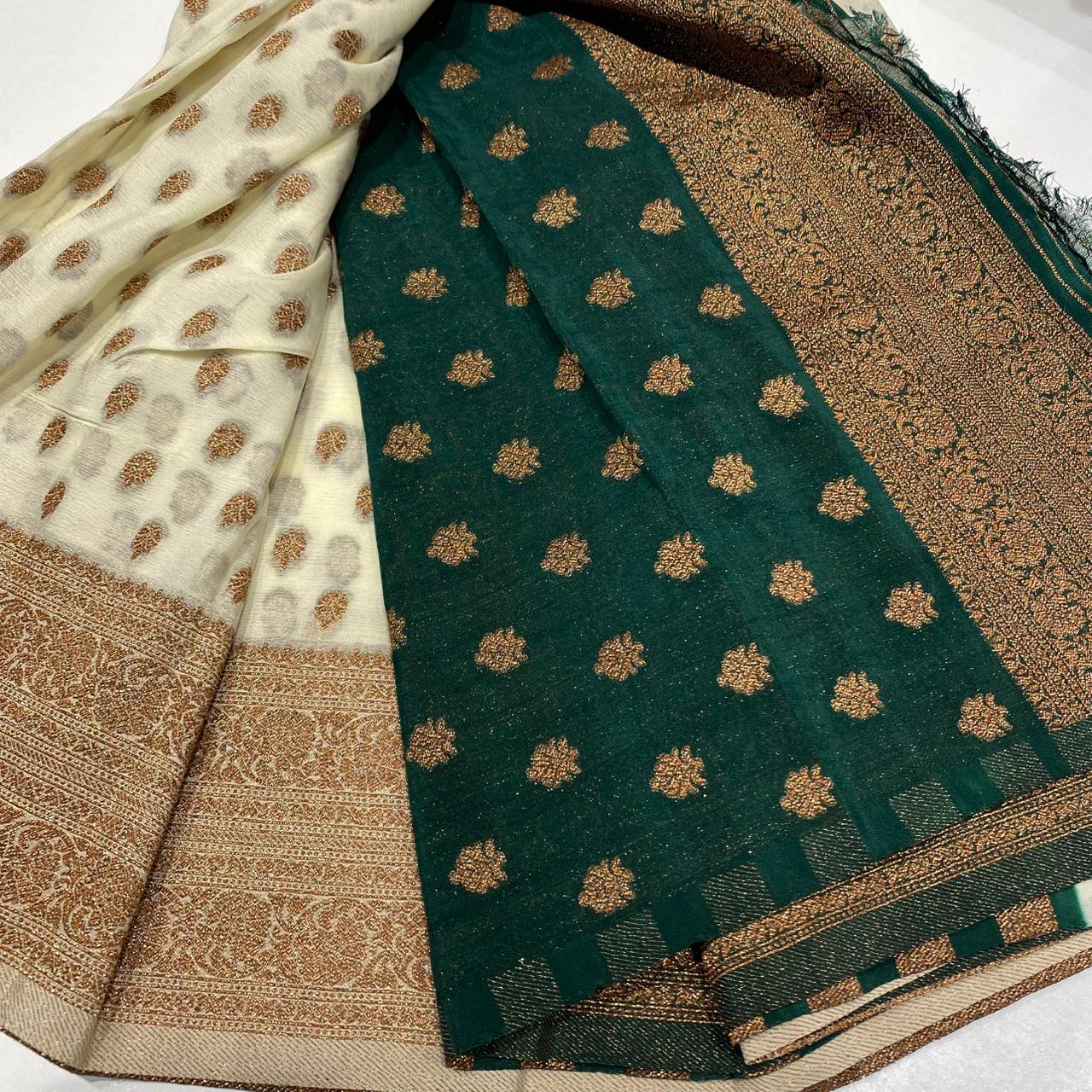 Banaras Antique Zari Georgette Saree
