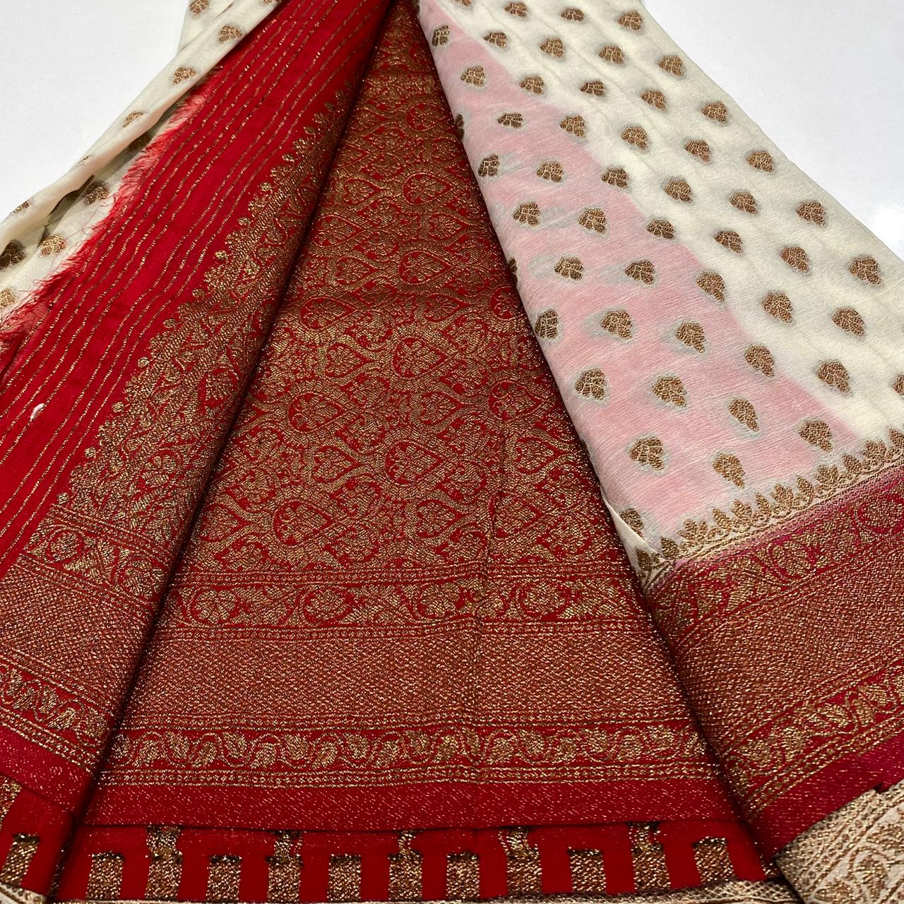 Banaras Antique Zari Georgette Saree
