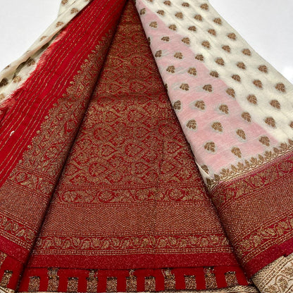 Banaras Antique Zari Georgette Saree