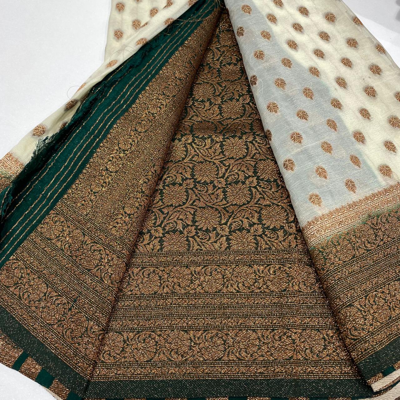 Banaras Antique Zari Georgette Saree