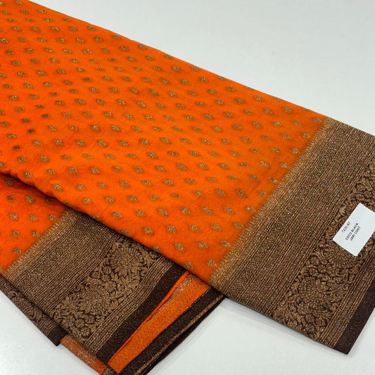 Banaras Antique Zari Georgette Saree