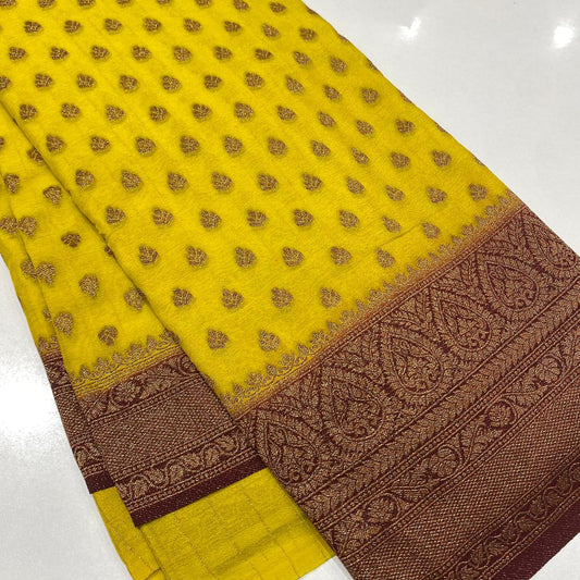 Banaras Antique Zari Georgette Saree