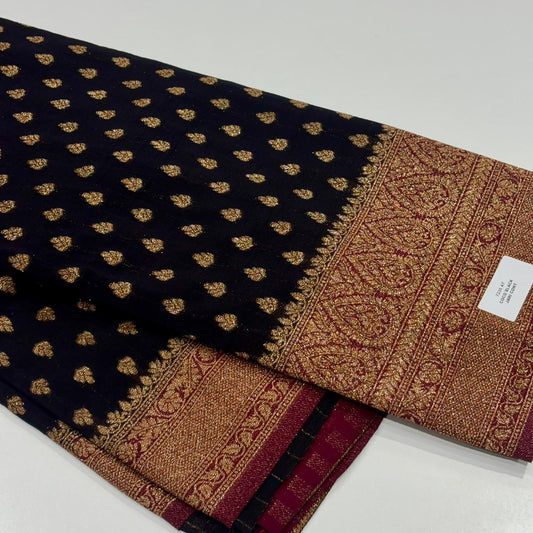 Banaras Antique Zari Georgette Saree