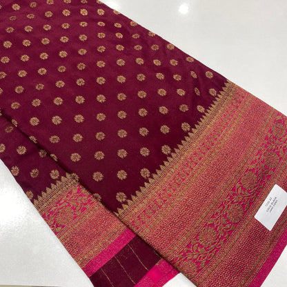 Banaras Antique Zari Georgette Saree