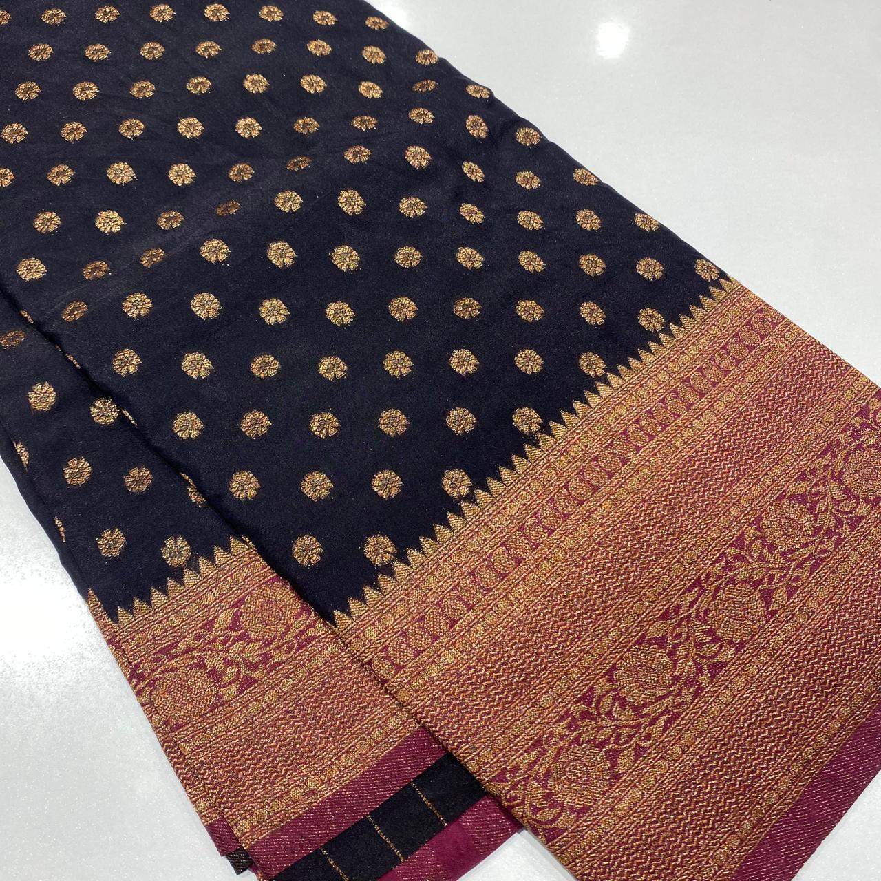 Banaras Antique Zari Georgette Saree