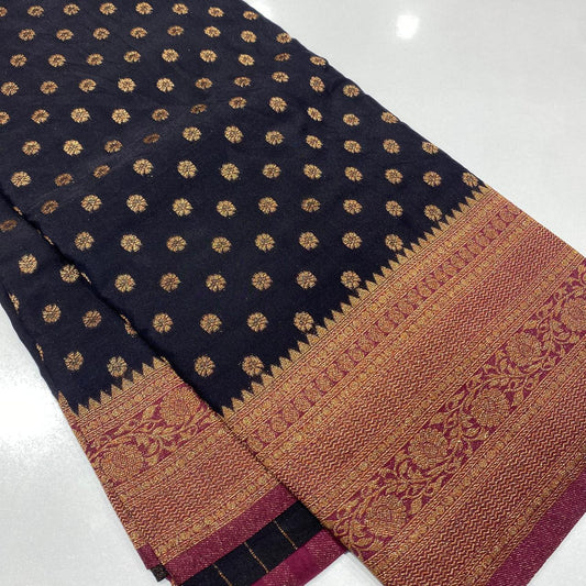 Banaras Antique Zari Georgette Saree